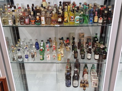 Lot 345 - Liqueur miniatures an extensive collection of...