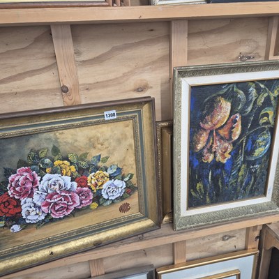 Lot 1308 - Three mid 20th century oil paintings