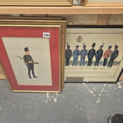 Lot 1324 - Various military related prints.