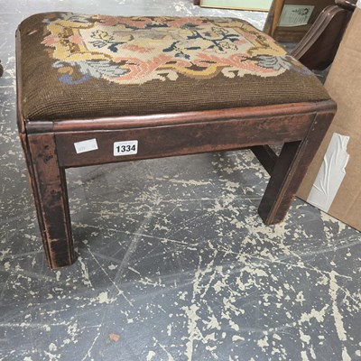 Lot 1334 - A 19th century stool.