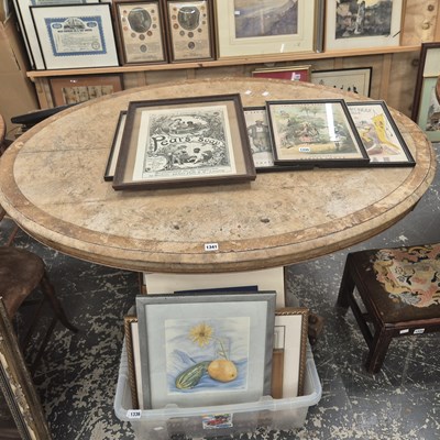 Lot 1341 - A Victorian walnut breakfast table.