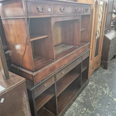 Lot 1352 - Two modern open front bookcases