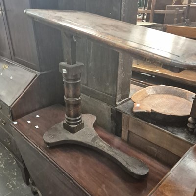 Lot 1356 - An adjustable reading table.