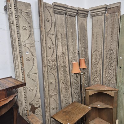 Lot 1362 - A group of 19th century moulded panelling...