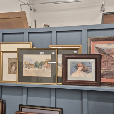 Lot 1387 - A pair and various other antique and later...