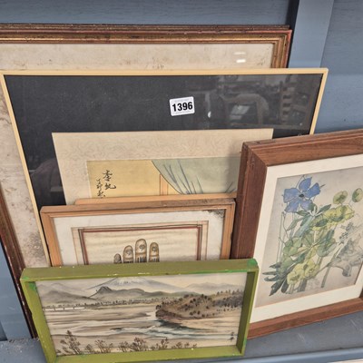 Lot 1396 - Various oriental artworks etc.