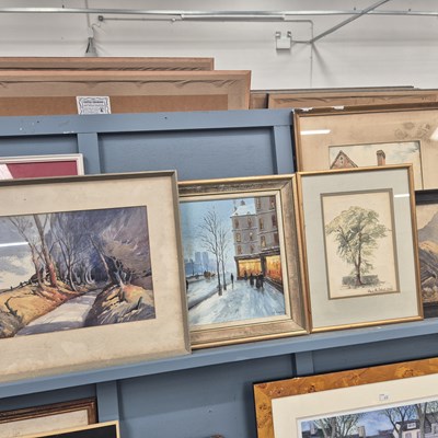 Lot 1398 - A selection of antique and later watercolours...