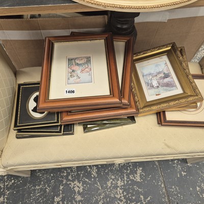 Lot 1406 - Small prints and silhouettes.