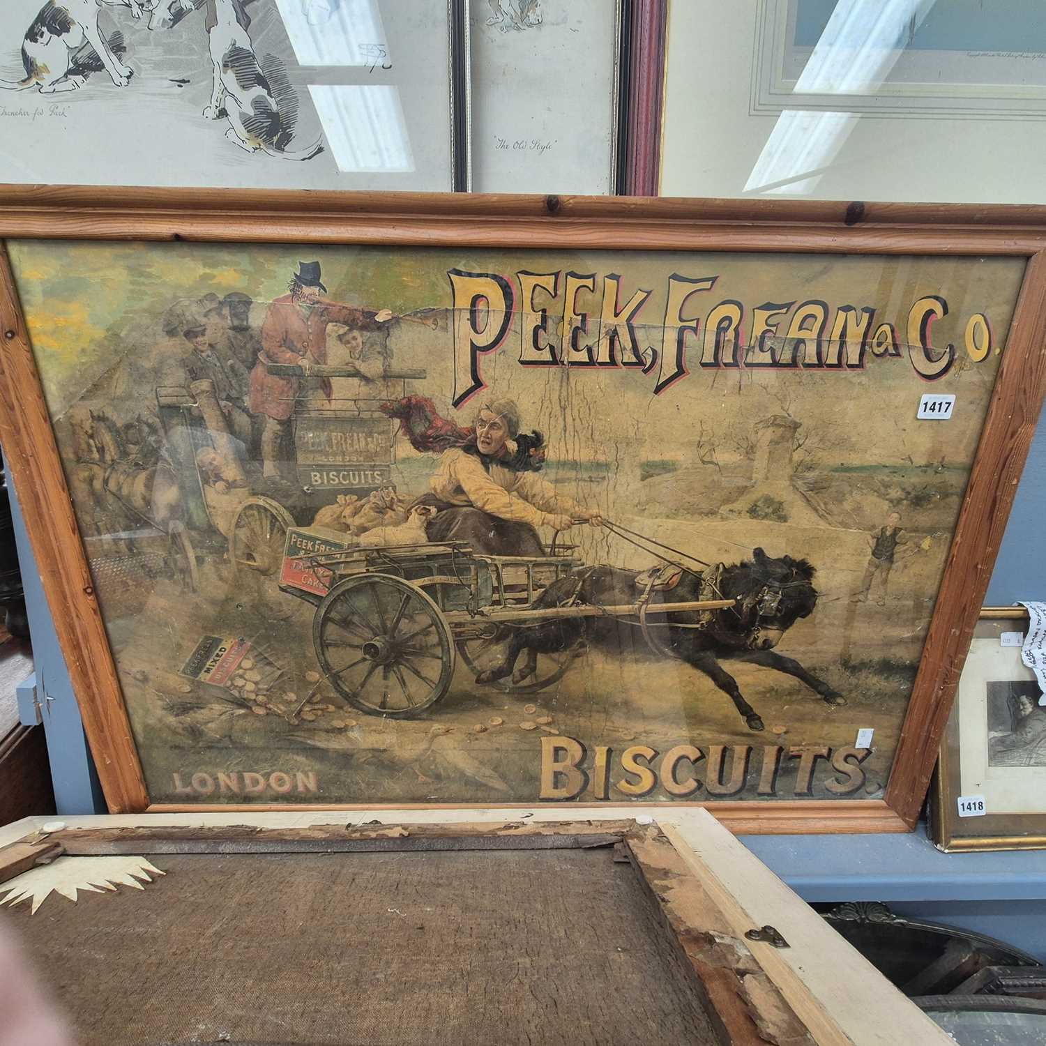 Lot 1417 - A rare Peek Freans & Co. advertising poster