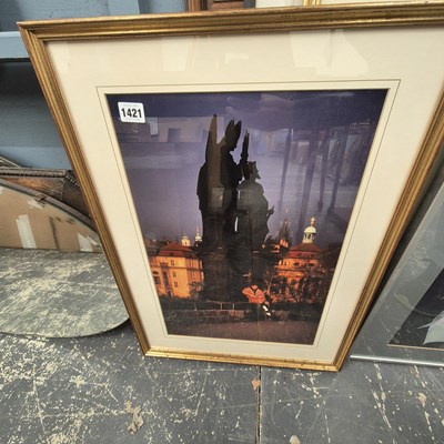 Lot 1421 - A good art photograph. "Girl on a bridge- Prague"