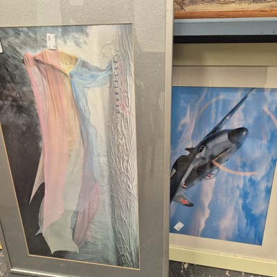 Lot 1423 - 1980's advertising print and one other.