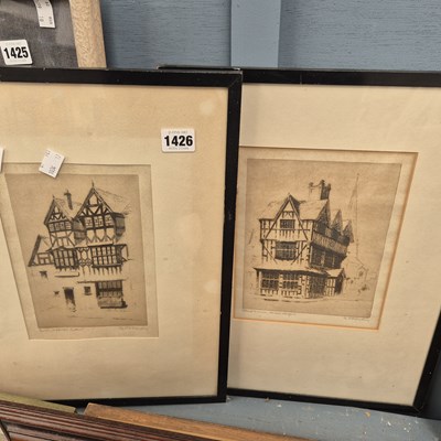 Lot 1426 - A pair of etchings by Edgar Mayberry