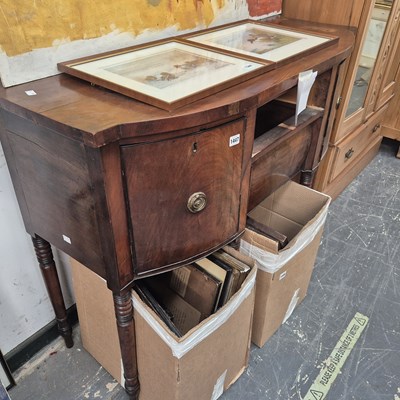 Lot 1447 - A Georgian mahogany sideboard
