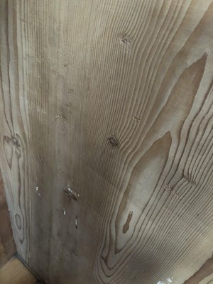 Lot 1451 - A large pine wardrobe. W 178 D 59 H 185 cm