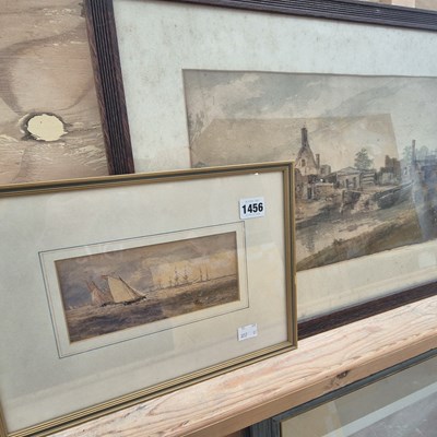 Lot 1456 - Two antique watercolours