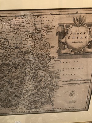 Lot 1459 - An antique map of Oxfordshire and various others.