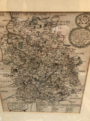 Lot 1459 - An antique map of Oxfordshire and various others.