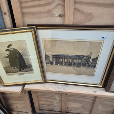 Lot 1462 - A print after Nicholson? and one other.