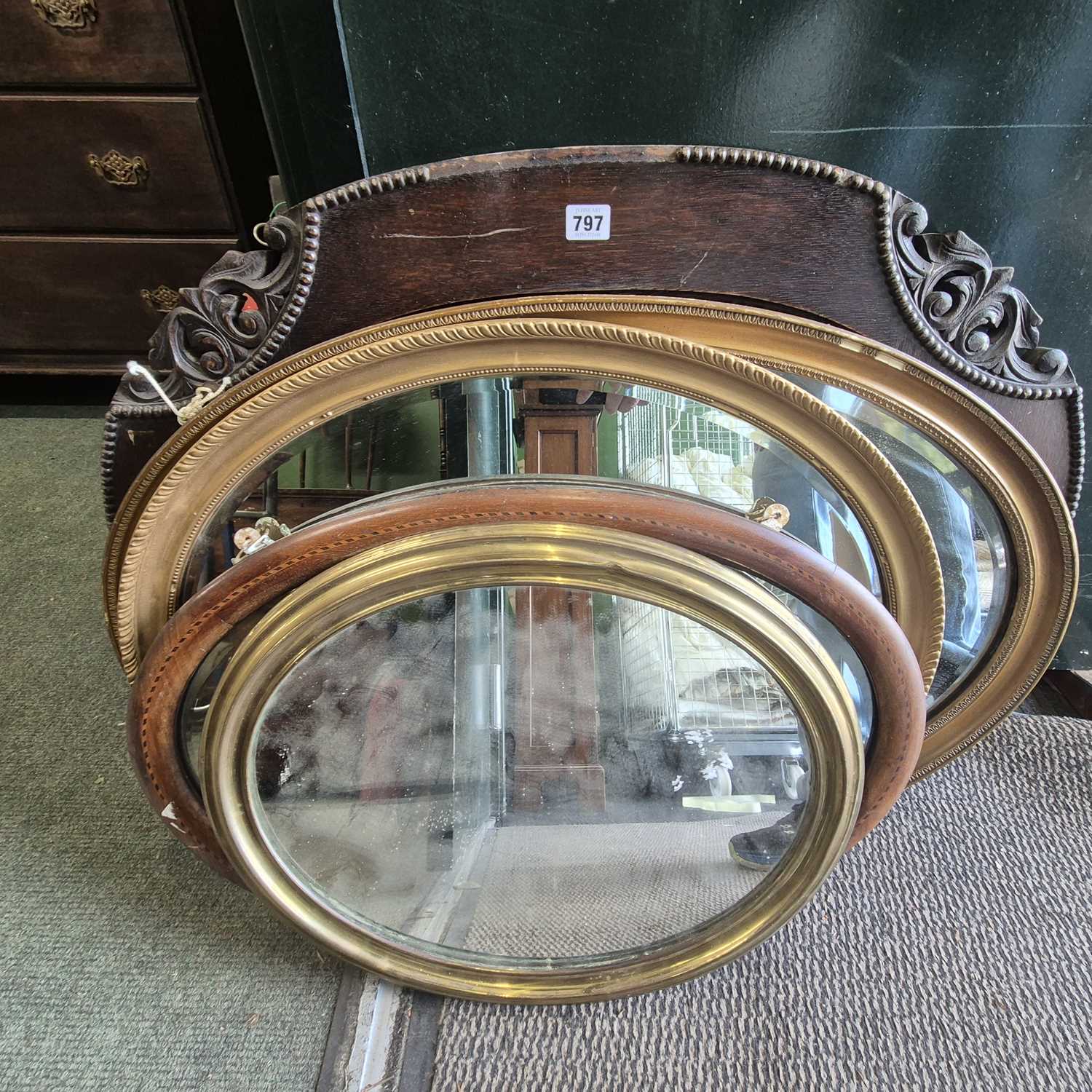 Lot 797 - Various decorative mirrors.