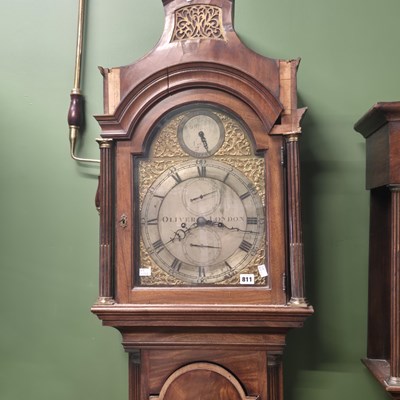 Lot 811 - A Georgian mahogany cased 8day longcase clock....