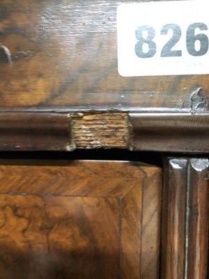 Lot 826 - An 18th century Walnut chest on chest.