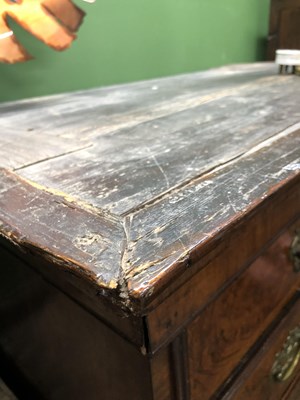 Lot 826 - An 18th century Walnut chest on chest.