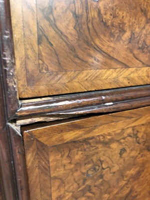 Lot 826 - An 18th century Walnut chest on chest.