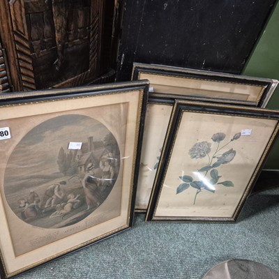 Lot 1480 - Various antique prints.