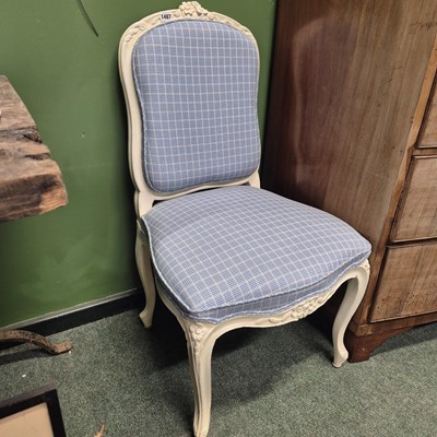 Lot 1487 - A pair of french salon side chairs