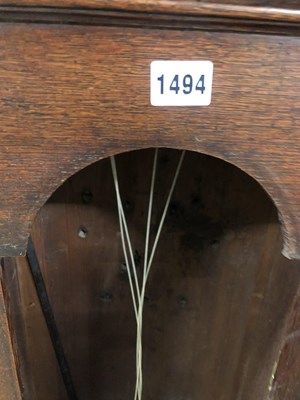 Lot 1494 - An 18th century oak cased 8-day longcase clock...