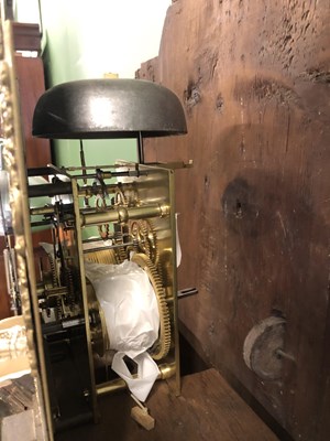 Lot 1494 - An 18th century oak cased 8-day longcase clock...