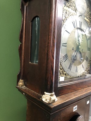 Lot 1494 - An 18th century oak cased 8-day longcase clock...