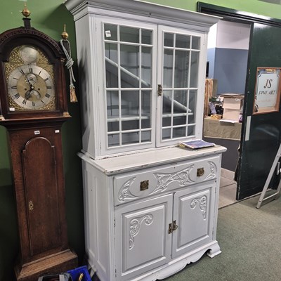 Lot 1495 - A 19th century secrétaire bookcase cabinet