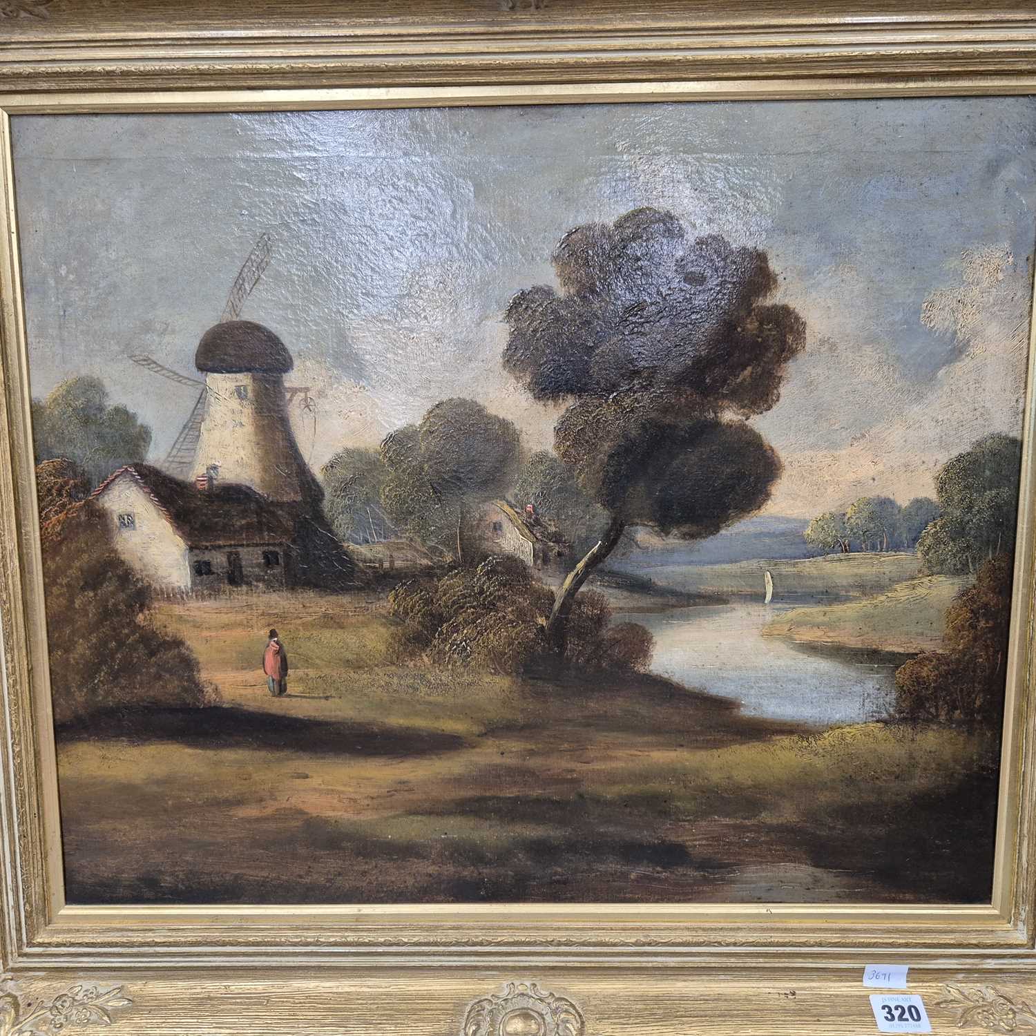 Lot 320 - 19th century school, views of a windmill and...