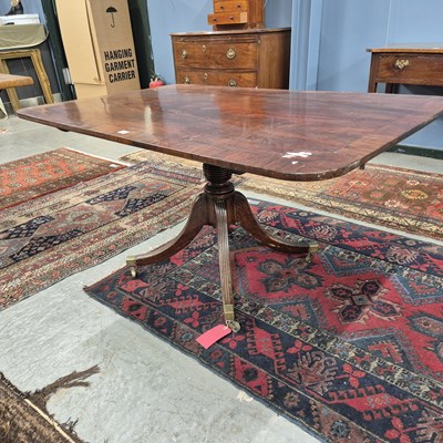 Lot 360 - A rosewood cross banded mahogany breakfast...