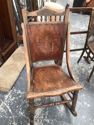 Lot 930a - A Small Edwardian rocking chair