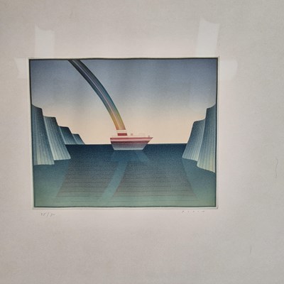 Lot 1863 - Jean-Michel Folon. (1934-2005) ARR. Bateau...