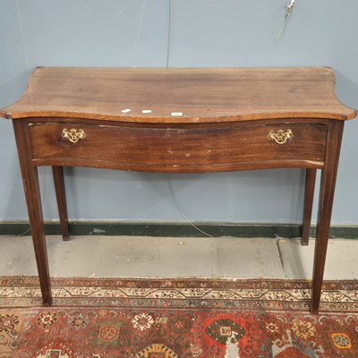 Lot 382 - A George III cross banded mahogany console...