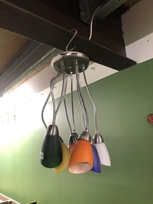 Lot 703 - A Modernist multi-stemmed ceiling light.