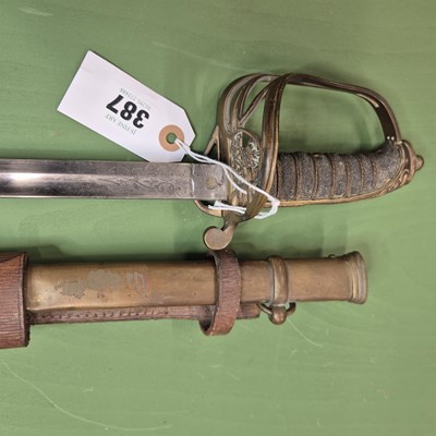 Lot 387 - A Victorian Army and Navy officers dress sword,...