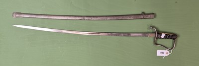 Lot 388 - A 19th century sabre with an associated non...