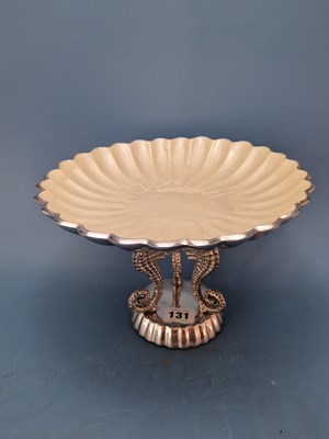 Lot 131 - Julia Knight. Peony 8.5" round deep scalloped...