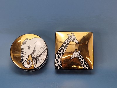 Lot 132 - Jonathan Adler. Animalia boxes, giraffe and...
