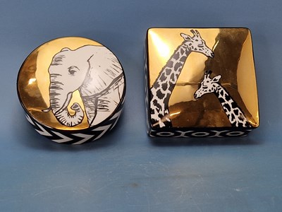 Lot 132 - Jonathan Adler. Animalia boxes, giraffe and...