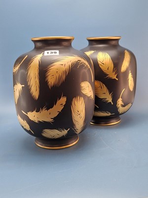 Lot 139 - Jonathan Adler - A pair of black decorative...
