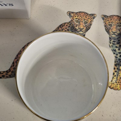 Lot 142 - Halcyon Days - A Leopard design magnificent...