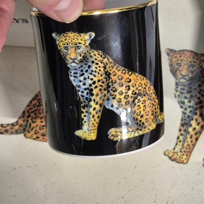 Lot 142 - Halcyon Days - A Leopard design magnificent...