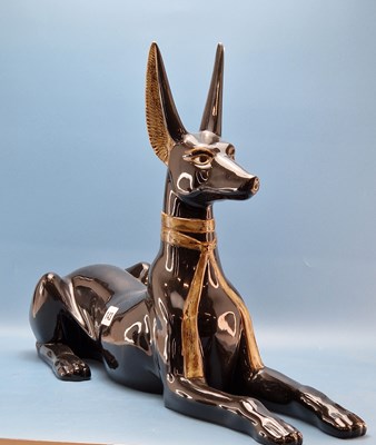 Lot 143 - Lladro. A black glazed and matt gold decorated...