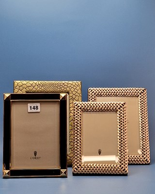 Lot 148 - L'Objet. Four frames. An embossed gold frame,...