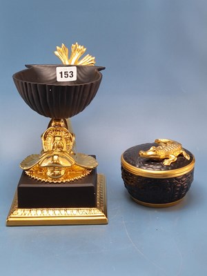 Lot 153 - L'Objet. A crocodile candle, champagne scented...
